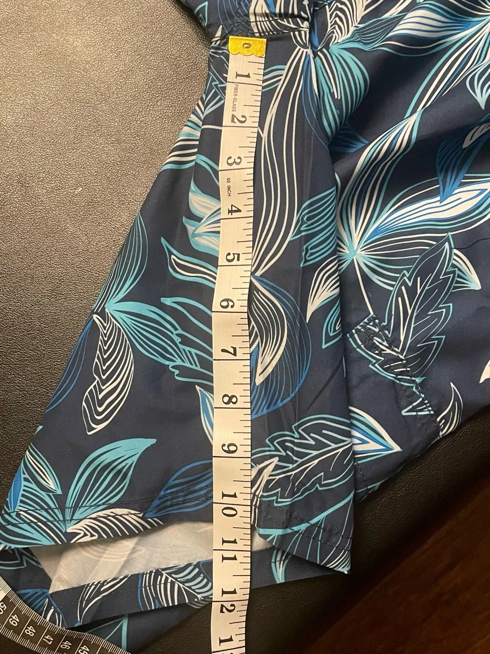 Kanu Surf Blue Tropical Floral Print Swim Trunks New